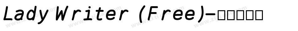 Lady Writer (Free)字体转换